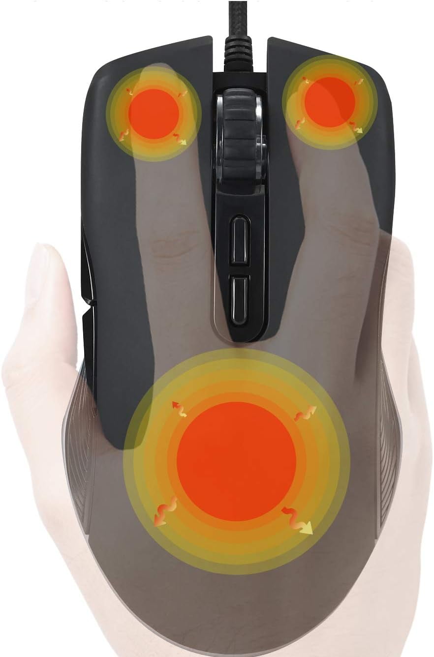 YUYAN-Heated Mouse Pro, Large Warm Optical Mouse, Mouse Hand Warmer ...