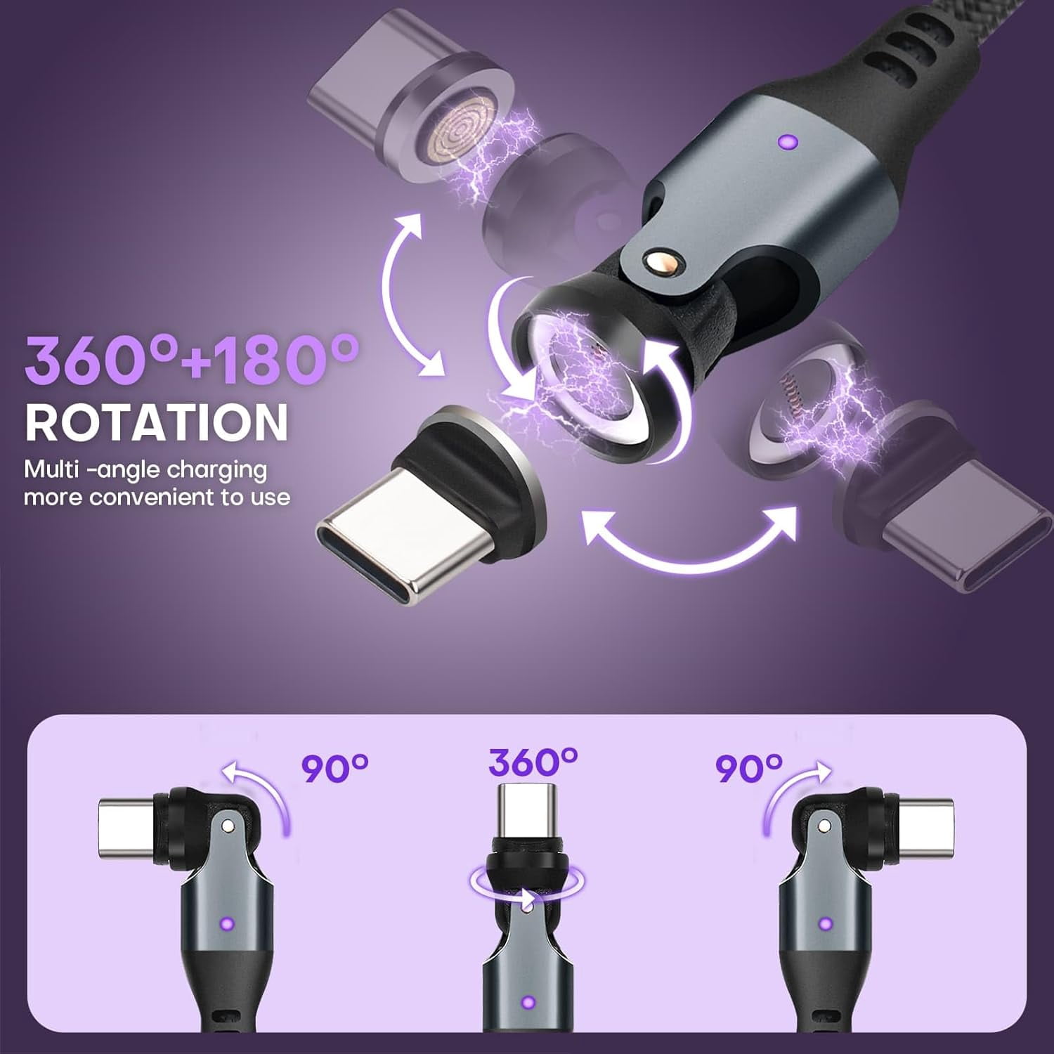 YUYAN-Magnetic USB to USB C Adapter 2 Pack 6