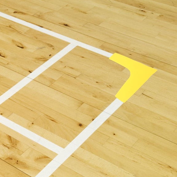 YUYUETIME Silicone Pickleball Court Marking Kit Yellow 12Pcs For Tennis Courts