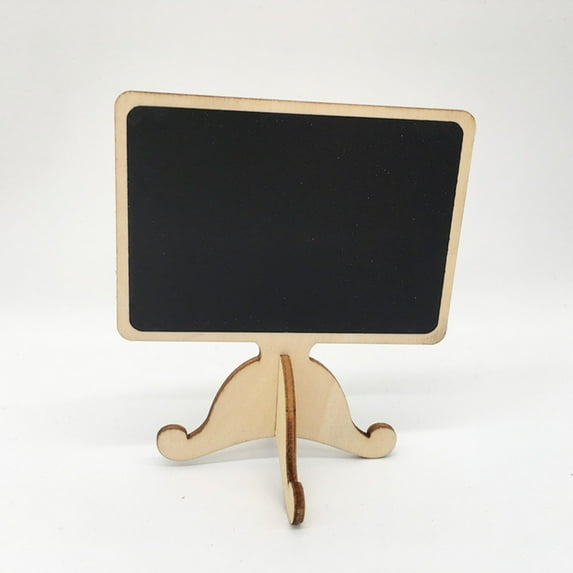 YUYUETIME 12Pcs Mini Chalkboard Signs Black Wooden For Wedding And Dinner Party Messages