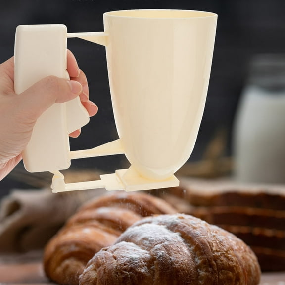 YUYUETIME Stainless Steel Batter Dispenser Beige Plastic 1Pack