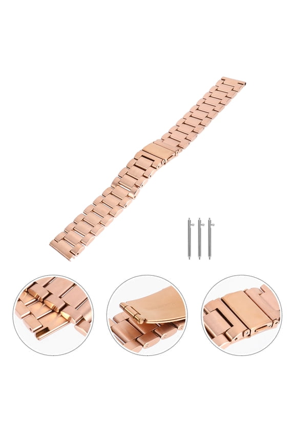 1Pack Watch Chain for 41mm 45mm Watches Golden Round Links Business Meetings Men Women Wrist Watch Accessory