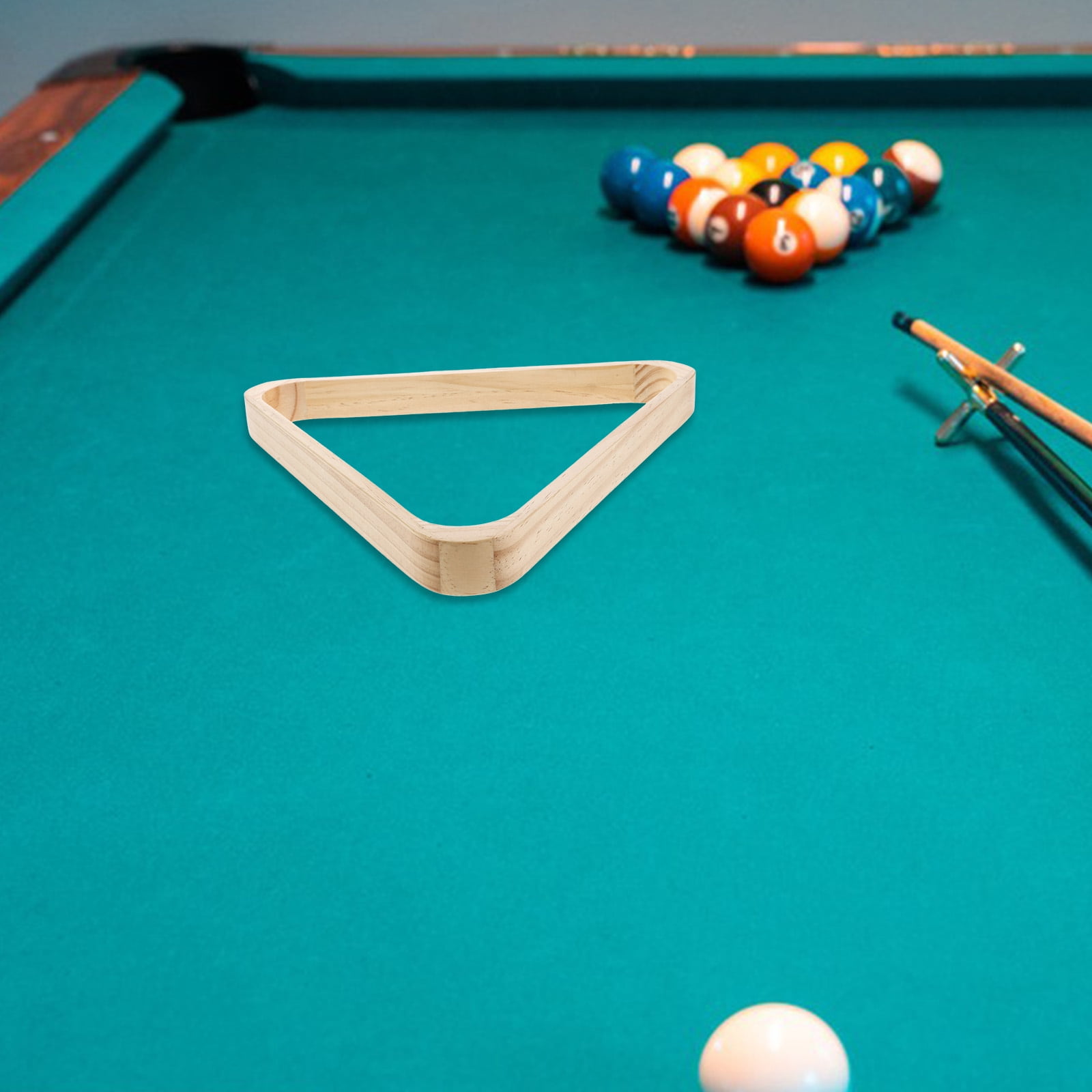 YUYUETIME 1Pack Wooden Pool Triangle Rack For Artistic Setups And Pool ...