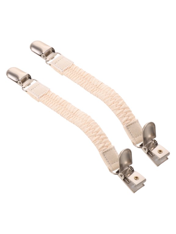 1 Pair Adjustable Elastic Heel Strap for Mules and Clogs, Comfortable Support in Beige Color