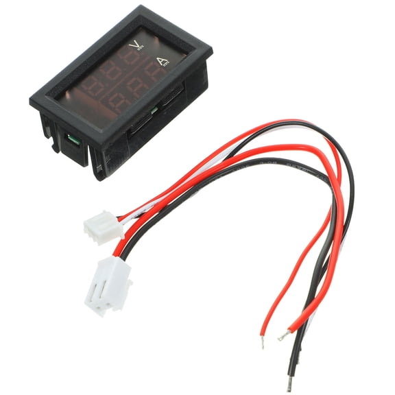 YUYUETIME 1Pcs Red Voltmeter Ammeter for Car and Motorcycle with Voltage and Measurement