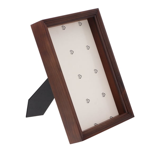 YUYUETIME Chic Coffee Shadow Box Case for Dried Flowers Photos and Craft Keepsake Display