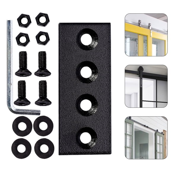 YUYUETIME 1Set Furniture Connector Brackets Flat Metal Bracket For Rail Connection 8X2.7X0.3In