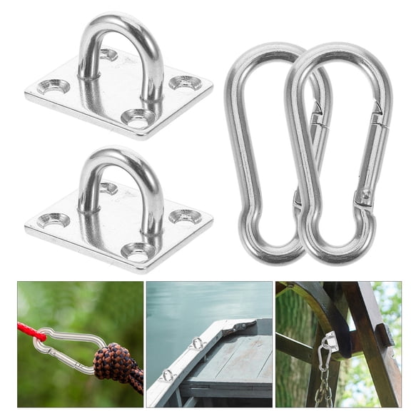 YUYUETIME 1Set Hardware Hooks Pad Eye Plate for Dock Use 1.30X1.10X0.86In