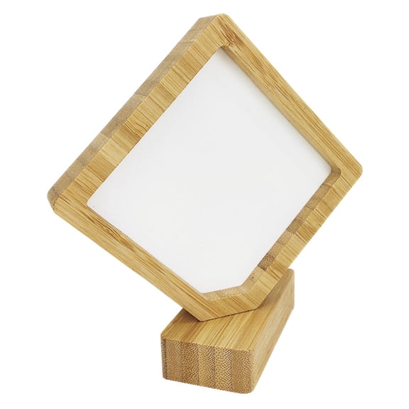 YUYUETIME Wood Double-Sided Photo Frame Hexagonal Square Shape 1 Set