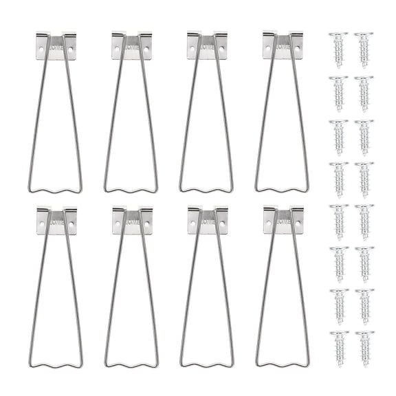 YUYUETIME 1Set Frame Back Stand Plated Silver Iron with Smooth Edges for Photo Frames
