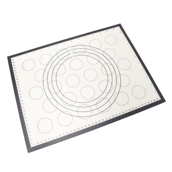 YUYUETIME White Silicone Baking Mat Heat Resistant Dough Rolling Mat for Pastries and Pizza