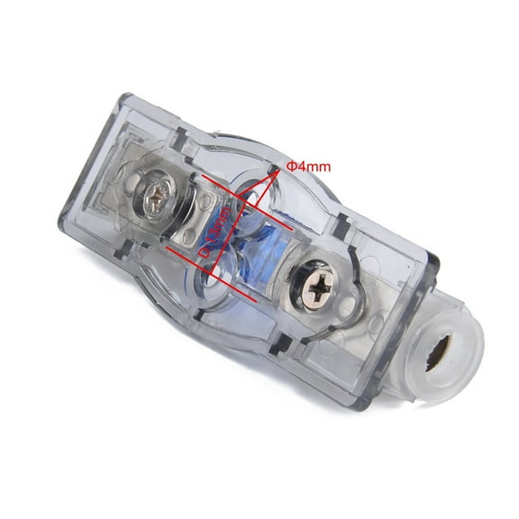 YUYUETIME Silver 60A Fuse Holder for Vehicle Use 1 Way Inline Fuse Storage Box with 4 8Ga Wire Gauge