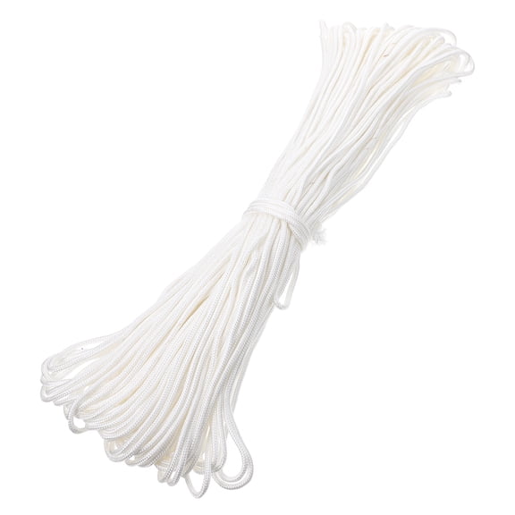YUYUETIME Cotton Flag Pole Rope for Lifting and Clothes Drying White 1Pcs