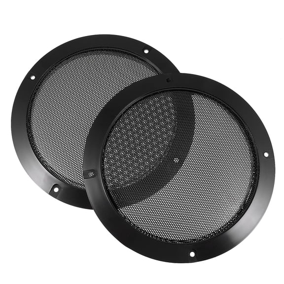 YUYUETIME 2Pcs Black Speaker Cover Mesh 6 Inch for Car and Home Audio