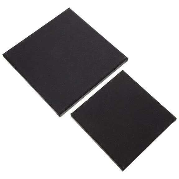 YUYUETIME 2Pcs Canvas Board for Painting Black Framed Canvas for present Giving