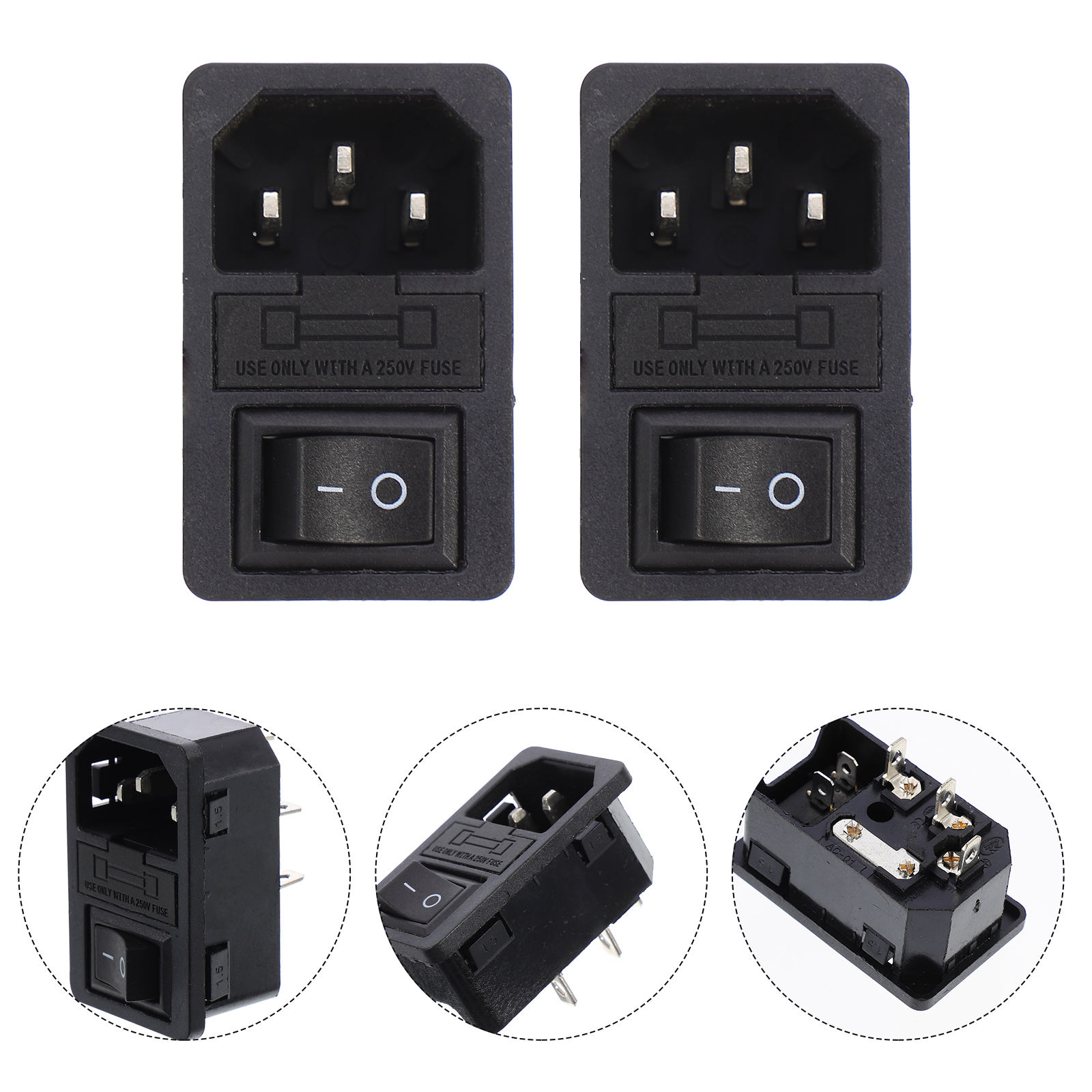 YUYUETIME 2Pcs Craftsmanship Power Inlet Module For Lighting Equipment ...