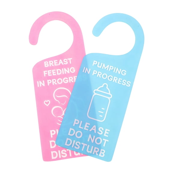 YUYUETIME Pumping in Progress Door Sign Multi Acrylic Lactation Accessory 2Pcs