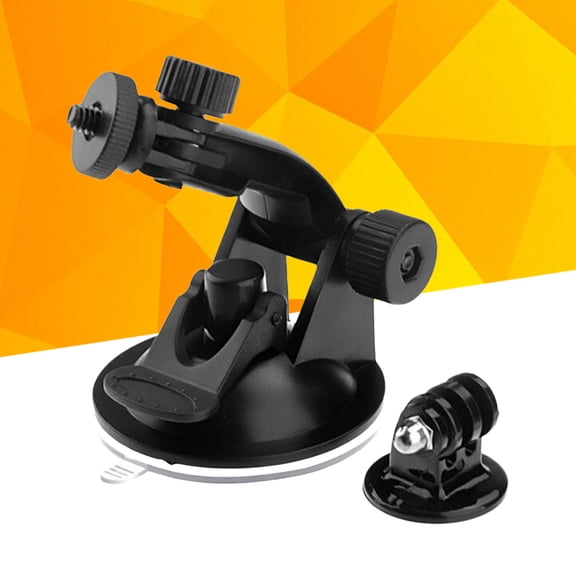 YUYUETIME 2 Pack Action Camera Car Cup Mount Kit, ABS Windshield Dashboard Holder with Tripod Adapter for Vehicles