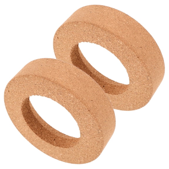 YUYUETIME 2Pcs Laboratory Flasks Cork Stand Khaki 12.00X12.00X3.00CM Round Bottom Flask Holder Shock Resistance