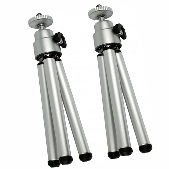 YUYUETIME 2Pcs Self Timer Rod for Camera Shooting Portable Silver Aluminum Lightweight Phone Holder