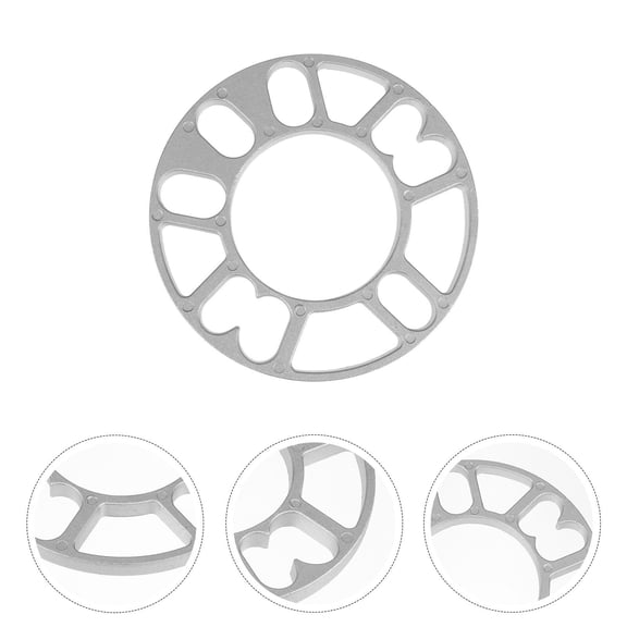 YUYUETIME 2Pcs Wheel Shims for Car Improve Vehicle Stability Silver 5.97X5.97X0.39in