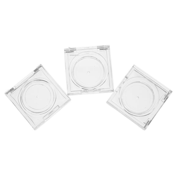 YUYUETIME 3 Pcs Clear Container With Lid Mini Glass Jars With Lids For Cosmetics