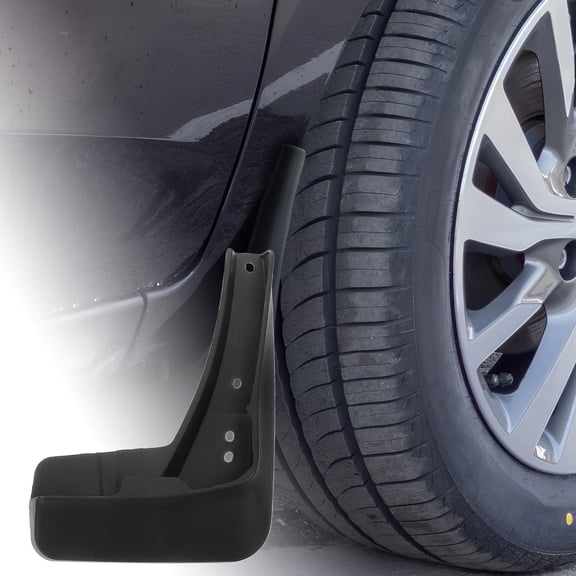 YUYUETIME 4Pcs Universal Car Splash Guards Black Plastic Mud Flaps Easy Installation