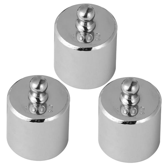 YUYUETIME 4Pcs Steel Calibration Weights Plated Silver for Balance Use with Polished Surface and Anti Oxidation Finish