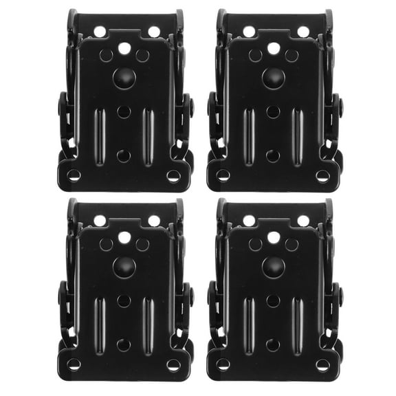 YUYUETIME 4Pcs Simple Style Cold Rolled Iron Flat Metal Brackets for Furniture Holders