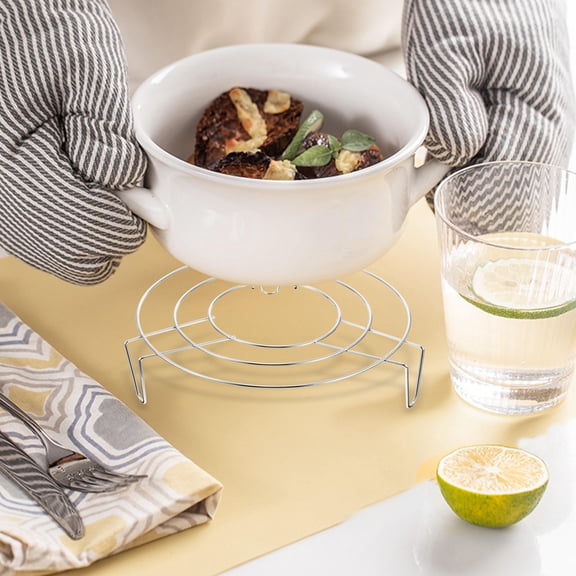 YUYUETIME 4Pcs Stainless Steel Steaming Holder with Heat Resistant Design for Kitchen Use