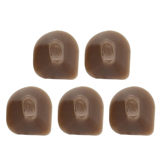 YUYUETIME 5Pcs Portable Flute Mute Bricks Light Brown Colloid Material for Smooth Performance
