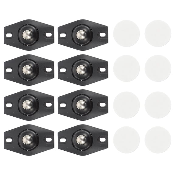 YUYUETIME 8Pcs Adhesive Caster Wheel for Trash Can and Bedside Table Silent Operation