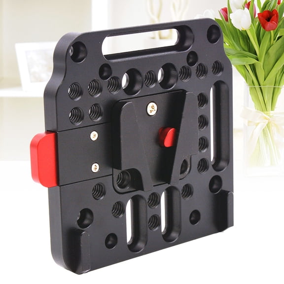 YUYUETIME Black 9 x 9 x 1.3Cm Aluminum Universal Quick Release Qr Plate 1Pcs for Camera Mounting