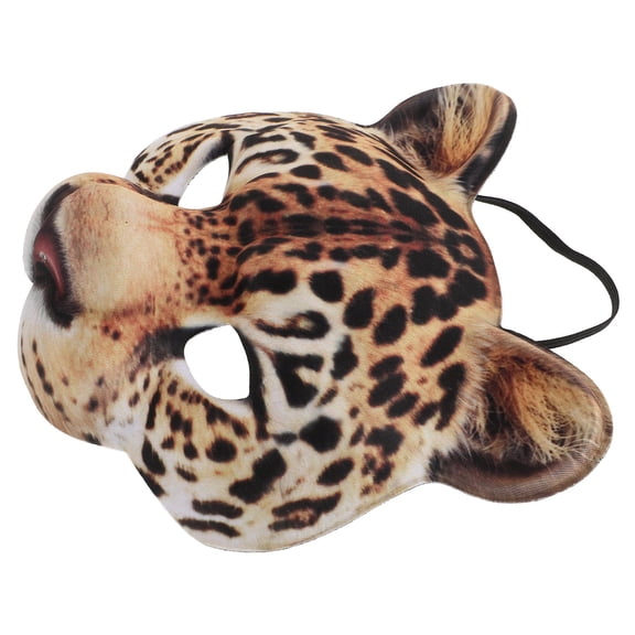 YUYUETIME Leopard Mask Eva Unisex Brown Creative Animal Party Decoration