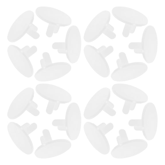 YUYUETIME Childproof Outlet Covers, Transparent PP, Easy Install, Optimal Fit 24Pcs