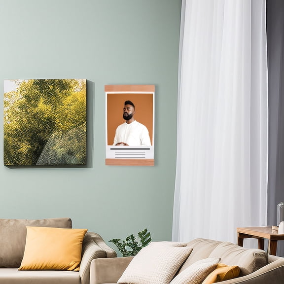 YUYUETIME Non Drilling Wall Frame for Certificates and Photos with Clear Acrylic Panel