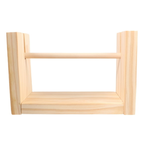 YUYUETIME Embroidery Spool Base 1Pcs Spool Rack Light Brown Wooden Auxiliary Crochet Tool for Crafting and Knitting