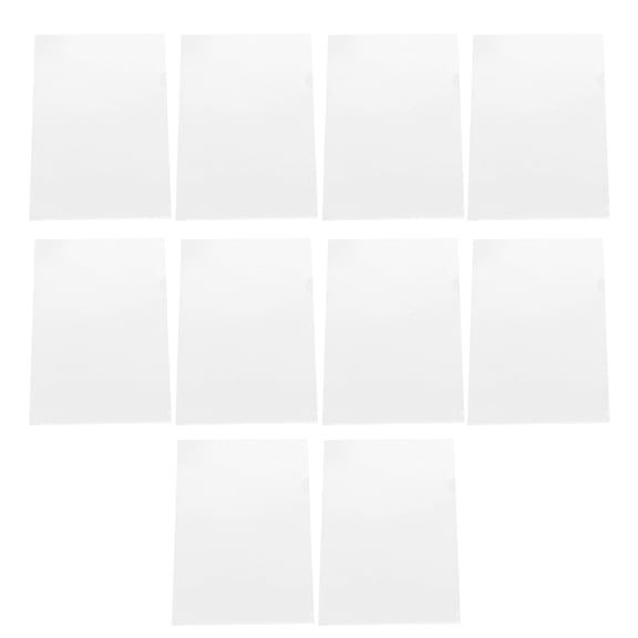 YUYUETIME 100Pcs Transparent 12x12 Paper Storage Document Folder Practical Plastic