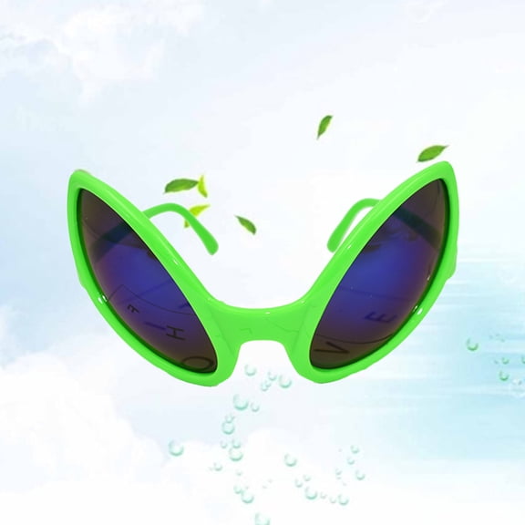 YUYUETIME Funny Green Eyeglasses, Novelty Costume Glasses for Masquerade Party, , Cosplay Accessory Photo Prop