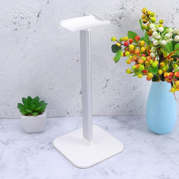 YUYUETIME Headset Hook for Desk 1Set White Aluminium Alloy Headphone Hanger Stand Storage Organizer 10.8x4.2x9.6in