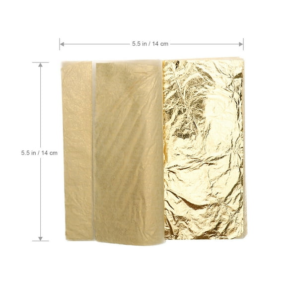YUYUETIME Packing Foil Paper Golden Rose Gold Silver 300Pcs 5.5x5.5in