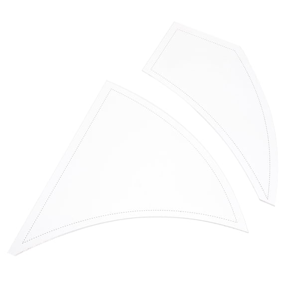 YUYUETIME 2Pcs Quilting Templates for Manual Cutting and Plate Making with Durable Acrylic Material