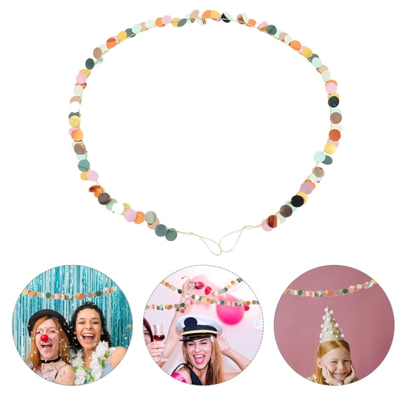 YUYUETIME Birthday Gar Hanging Decoration Round Gar Banner 1Pack