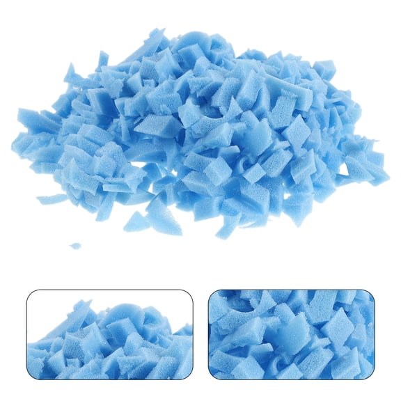 YUYUETIME Sky Blue Memory Foam Bean Bag Refill, Breathable and Supportive for Lounging