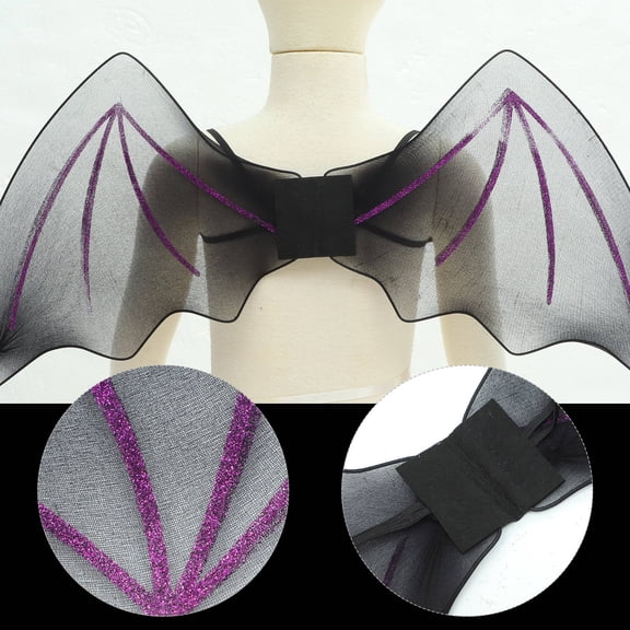YUYUETIME bat wing prop Bat Wing Prop Purple Silk 1Pcs for Cosplay
