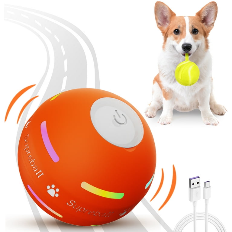 LIDLOK Interactive Dog Toy, Motion Activated Rolling Toys for Dogs,Self  Moving Dog Toy, Dog Entertainment Toys for Boredom,USB Rechargeable