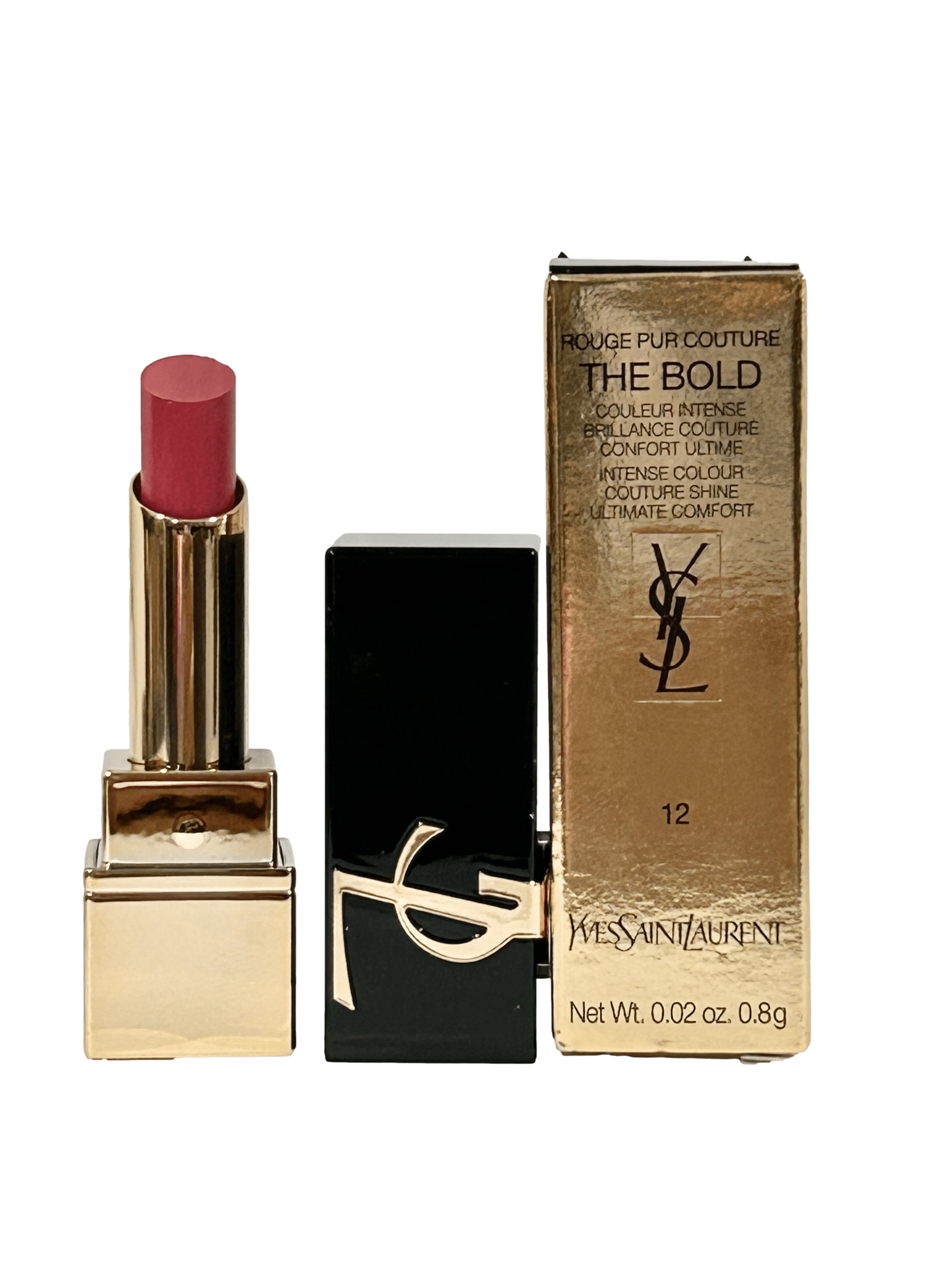 YVES SAINT LAURENT YSL Rouge Pur Couture THE BOLD Lipstick Color 12 NU INCONGRU MINI SMALL TRAVEL SIZE 0341 Walmart