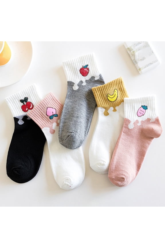 5 Pairs Novelty Socks for Men Women Funny Colorful Pattern Cotton Crew Socks Cute Animal Cartoon Print Funky Casual Dress Socks UniGift One Size, J,One Size