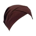thumbnail image 1 of YVNAURA Adjustable Hijab Undercap for Women Muslim Inner Scarf Cap Cotton Modal Head Wrap with Tie Back Soft Breathable Non Slip Under Hijab Hat, Coffee,One Size, 1 of 2