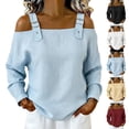 thumbnail image 1 of YVNAURA Blue Vintage Shirt Women Retro Lapel Blouse Single Breasted Cropped Slim Fit Top Irregular Hem Long Sleeve Button Down Lightweight Summer 2026 Fashion, Light Blue,L, 1 of 4